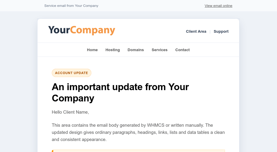 Flex Mail Email Template