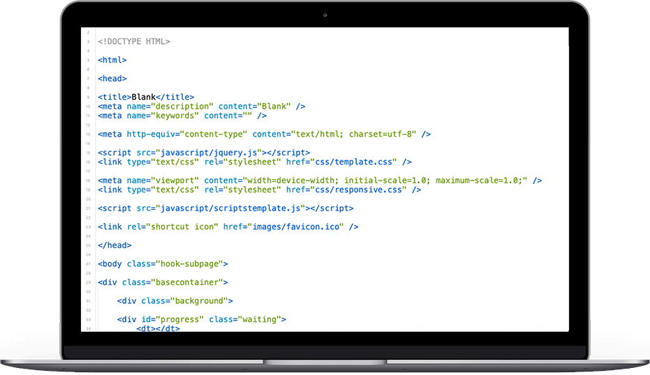 custom HTML web design