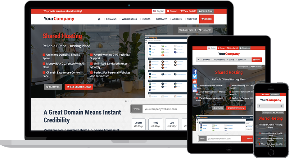 Mono WHMCS Template