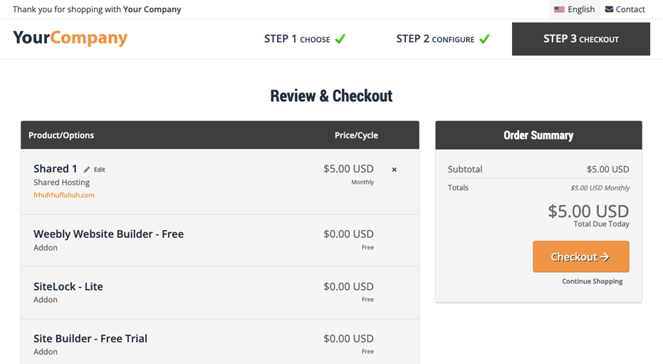 WizardPanel custom WHMCS cart integration