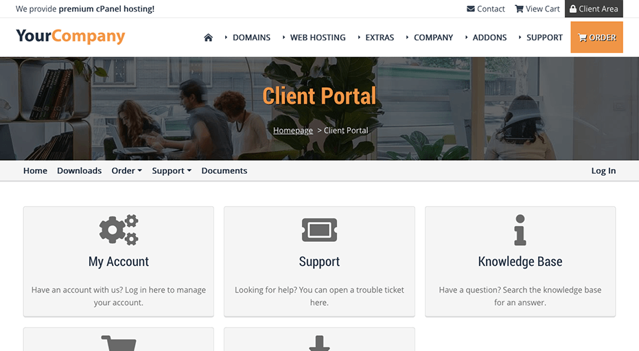WordPress Themes with Blesta Integration