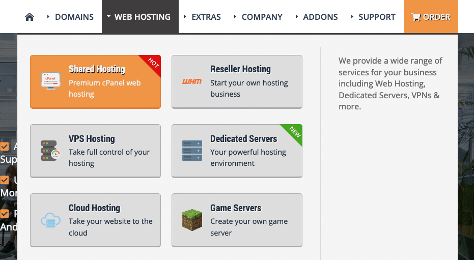 Menu Design WordPress Theme