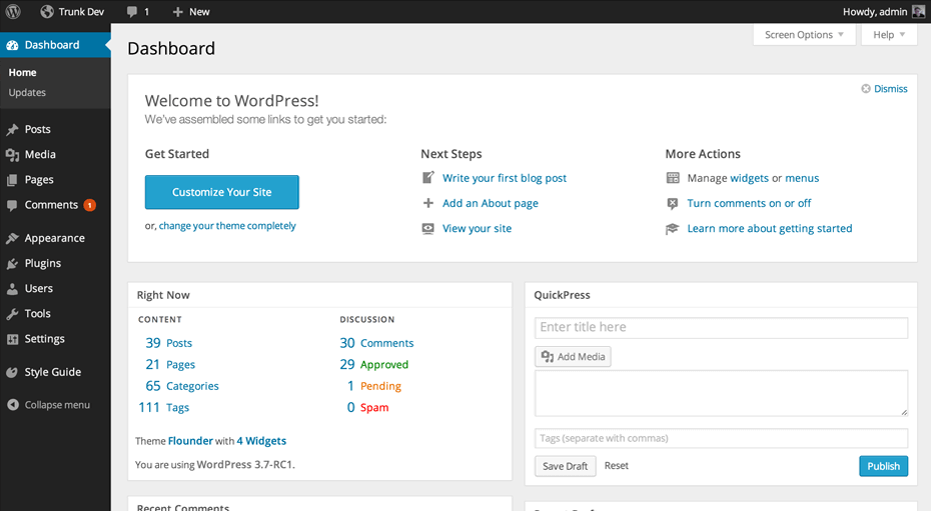 custom WordPress web design Kent